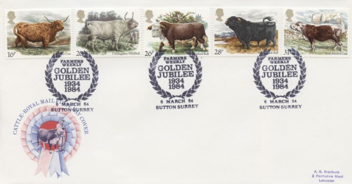 British Cattle, Best in Show - Special Handstamps