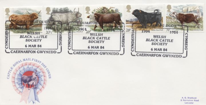 British Cattle, Best in Show - Special Handstamps