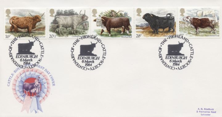 British Cattle, Best in Show - Special Handstamps