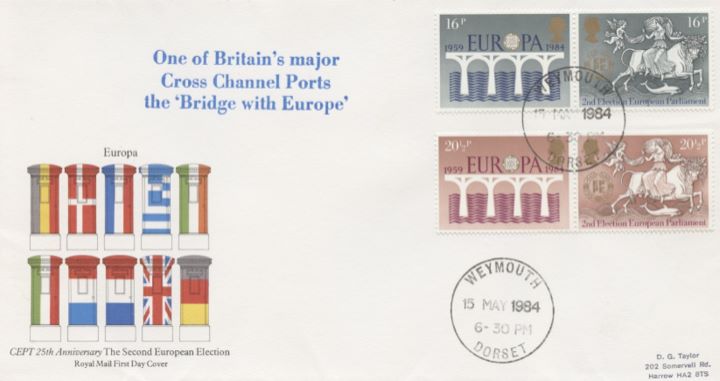 Europa 1984, Post Boxes and Flags