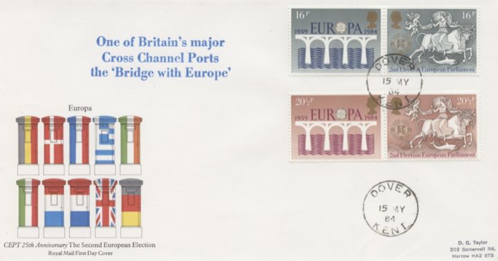 Europa 1984, Post Boxes and Flags