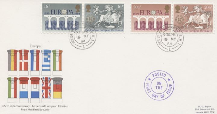 Europa 1984, Post Boxes and Flags