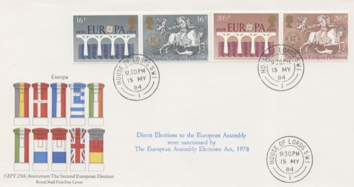 Europa 1984, Post Boxes and Flags