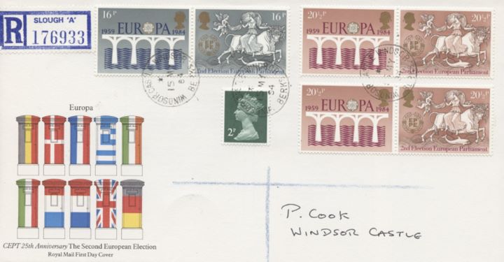 Europa 1984, Post Boxes and Flags