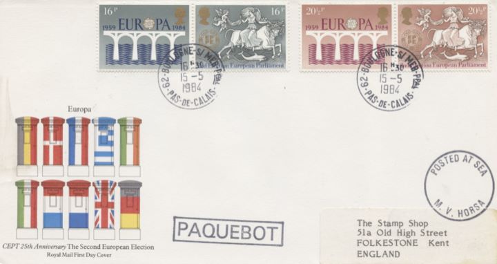 Europa 1984, Post Boxes and Flags