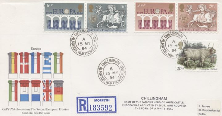 Europa 1984, Post Boxes and Flags