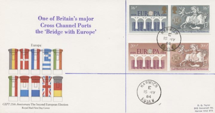 Europa 1984, Post Boxes and Flags