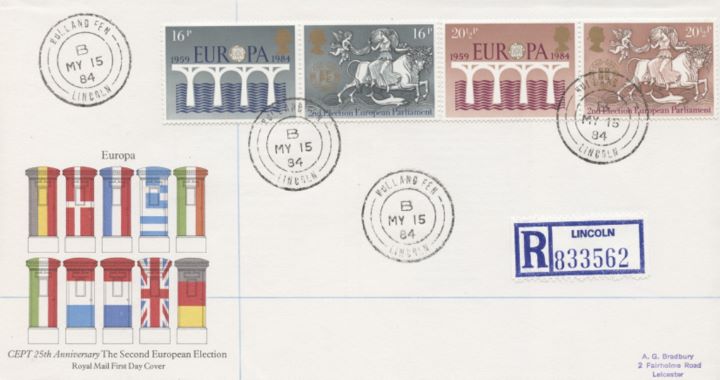 Europa 1984, Post Boxes and Flags