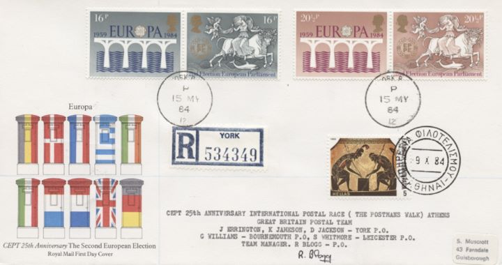 Europa 1984, Post Boxes and Flags