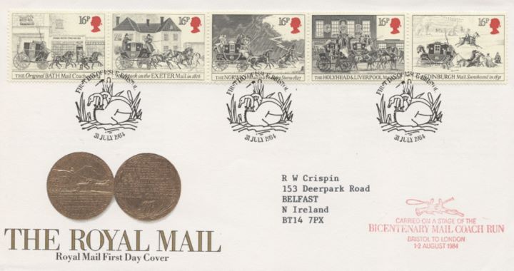 The Royal Mail, Commemorative Medal | First Day Cover / BFDC
