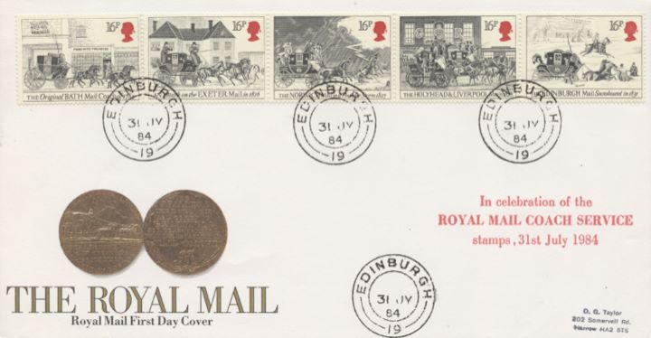 The Royal Mail, Various postmarks