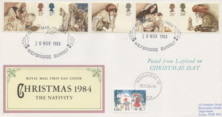 Christmas 1984, CDS & Special Handstamps