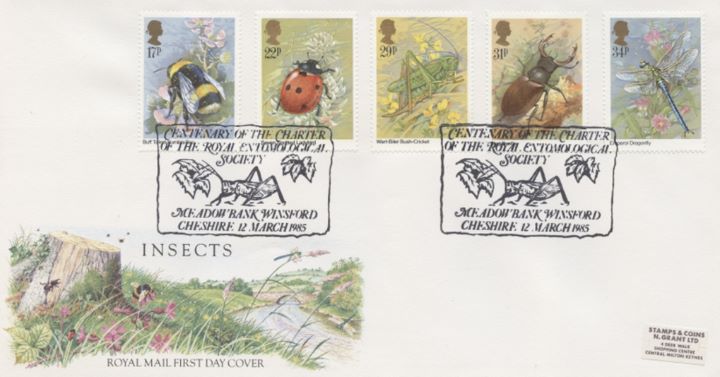 British Insects, Special Handstamps