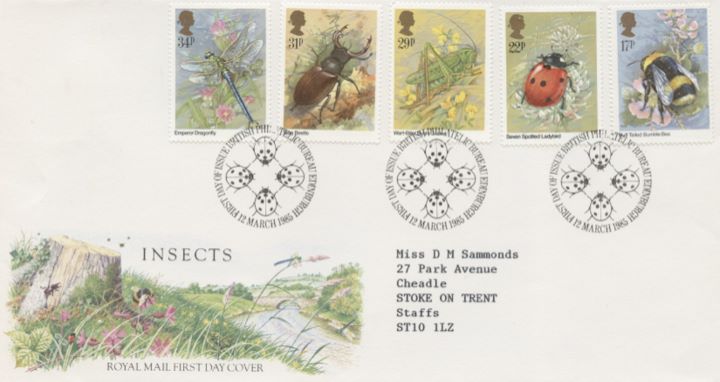 British Insects, Special Handstamps