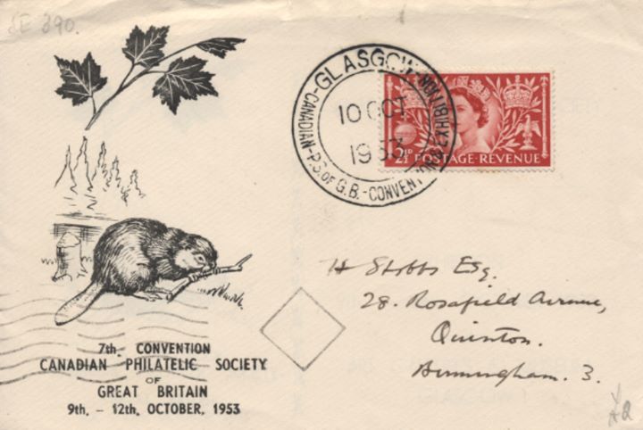 Canadian Philatelic Society, Beaver & Woodland Scene