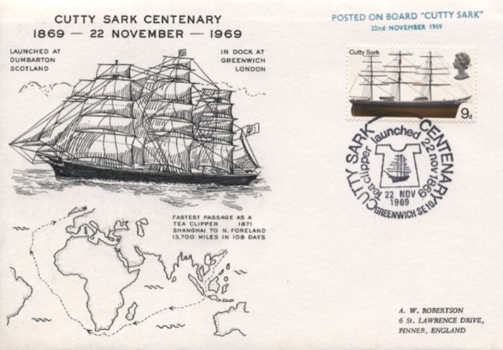 Cutty Sark Centenary, Tea Clipper Route