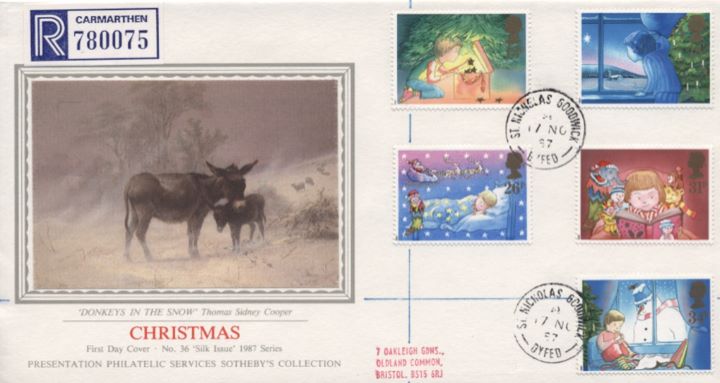 Christmas 1987, Donkeys in the Snow