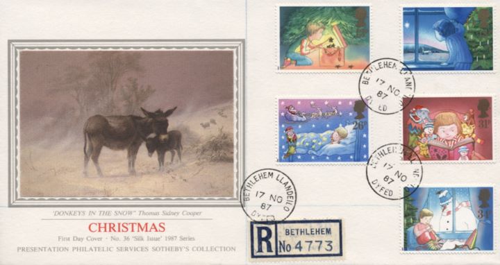 Christmas 1987, Donkeys in the Snow