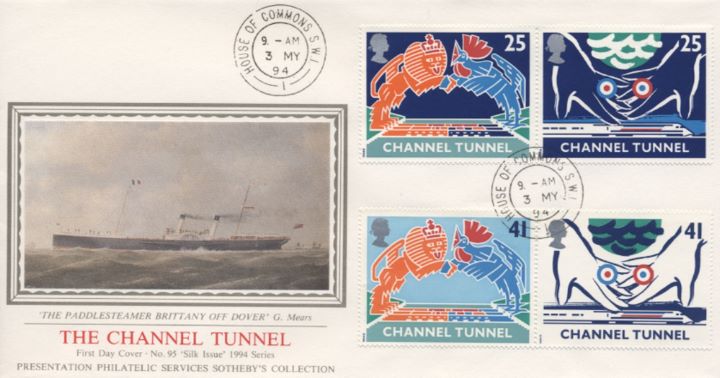 Channel Tunnel, Paddlesteamer off Dover