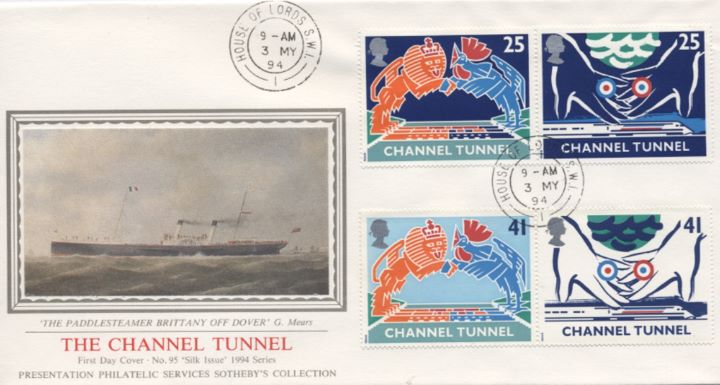 Channel Tunnel, Paddlesteamer off Dover