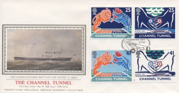 Channel Tunnel, The Paddlesteamer 'Britanny' off Dover