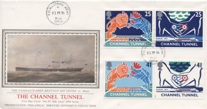 Channel Tunnel, Paddlesteamer off Dover