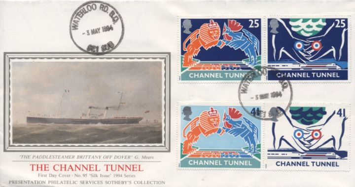 Channel Tunnel, Paddlesteamer off Dover