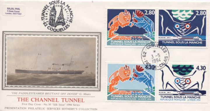 Channel Tunnel, Paddlesteamer off Dover