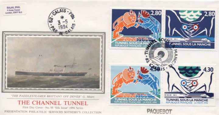 Channel Tunnel, Paddlesteamer off Dover