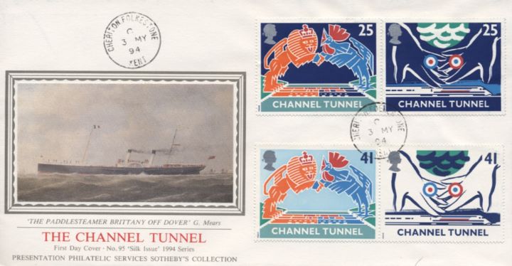 Channel Tunnel, Paddlesteamer off Dover