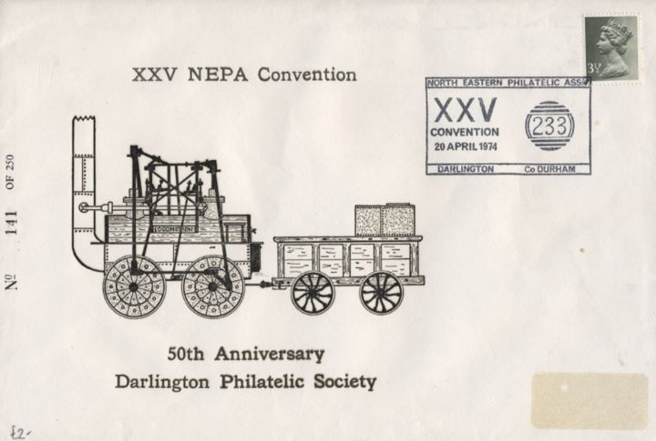 XXV NEPA Convention, 50th Anniv Darlington Philatelic Society