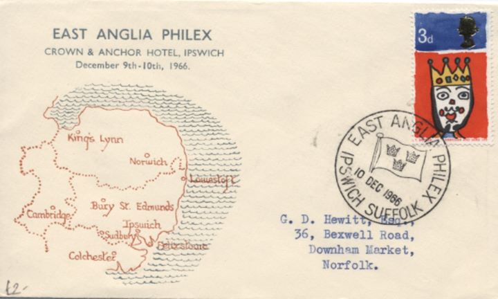 East Anglia Philex, Map