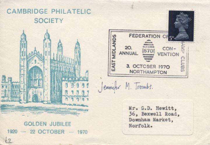 Cambridge Philatelic Society, Golden Jubilee