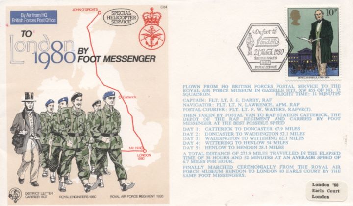 To London by Foot Messanger, Royal Engineers