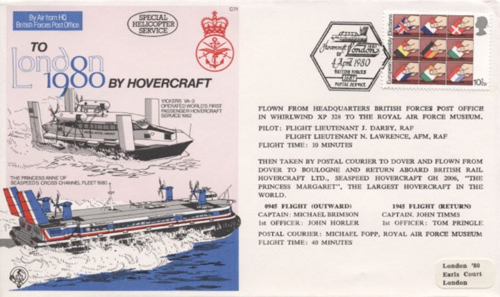 To London by Hovercraft, Vickers VA3 & The Princess Anne