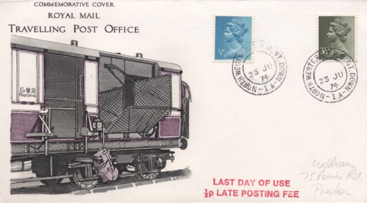 TPO Postmarks, Travelling Post Office