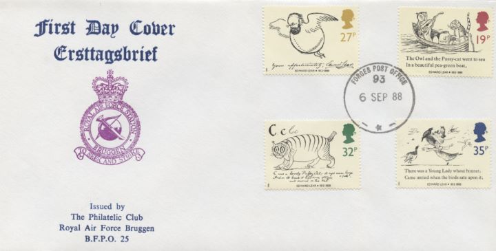 Edward Lear: Stamps, RAF Bruggen Crest