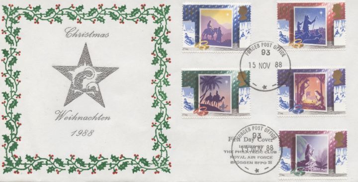 Christmas 1988, Star & Holly Border