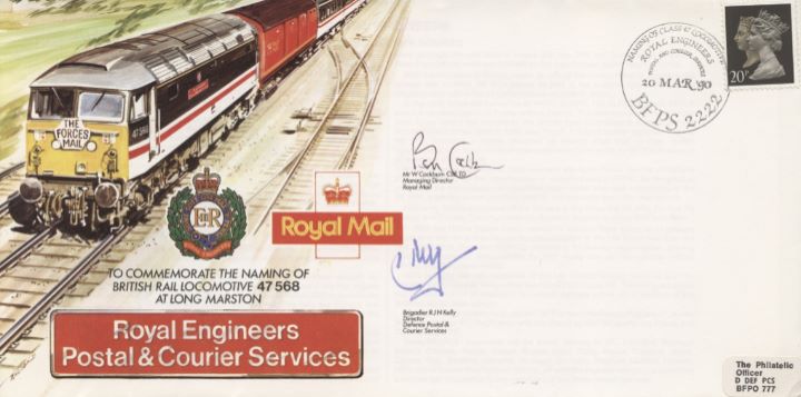 Royal Engineers Postal & Courier Service, British Rail Locomotive 47 568