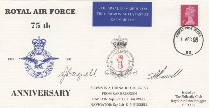 RAF 75th Anniversary, RAF Crest