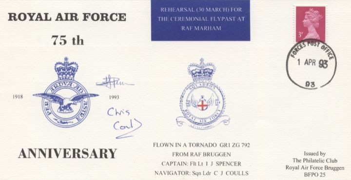 RAF 75th Anniversary, RAF Crest