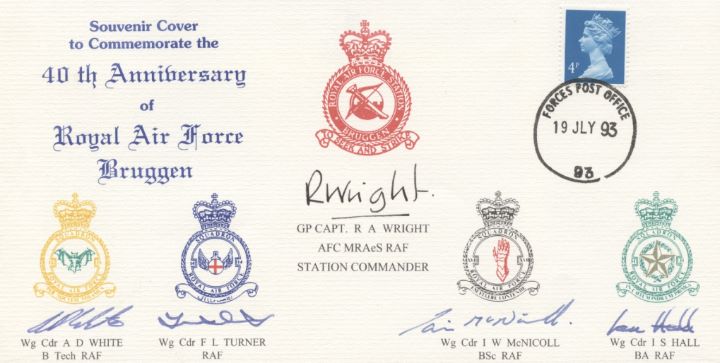 40th Anniv RAF Bruggen, 5 RAF Crests