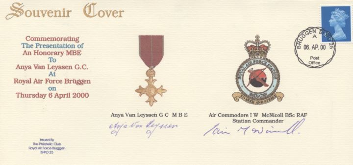 Honorary MBE, RAF Bruggen Crest