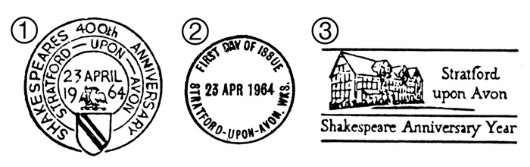 Shakespeare Festival Postmarks