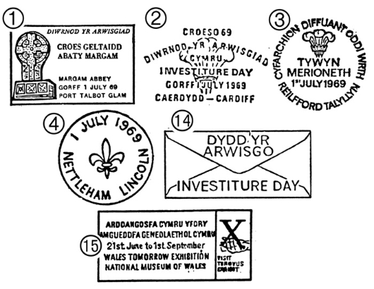 Prince of Wales Investiture Postmarks