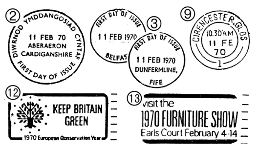 British Rural Architecture Postmarks