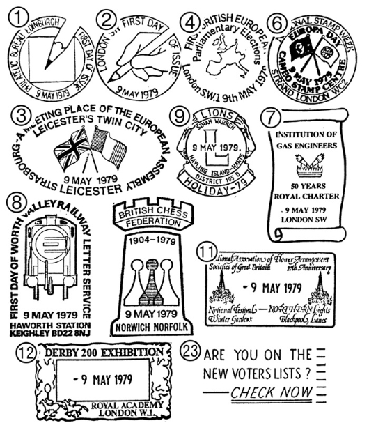 European Elections Postmarks