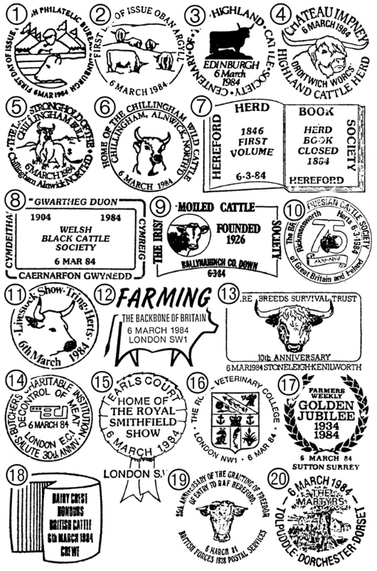 British Cattle Postmarks