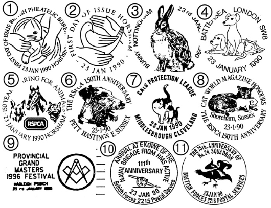 RSPCA Postmarks