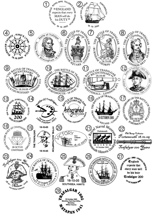 PSB: Trafalgar - Pane 4 Postmarks